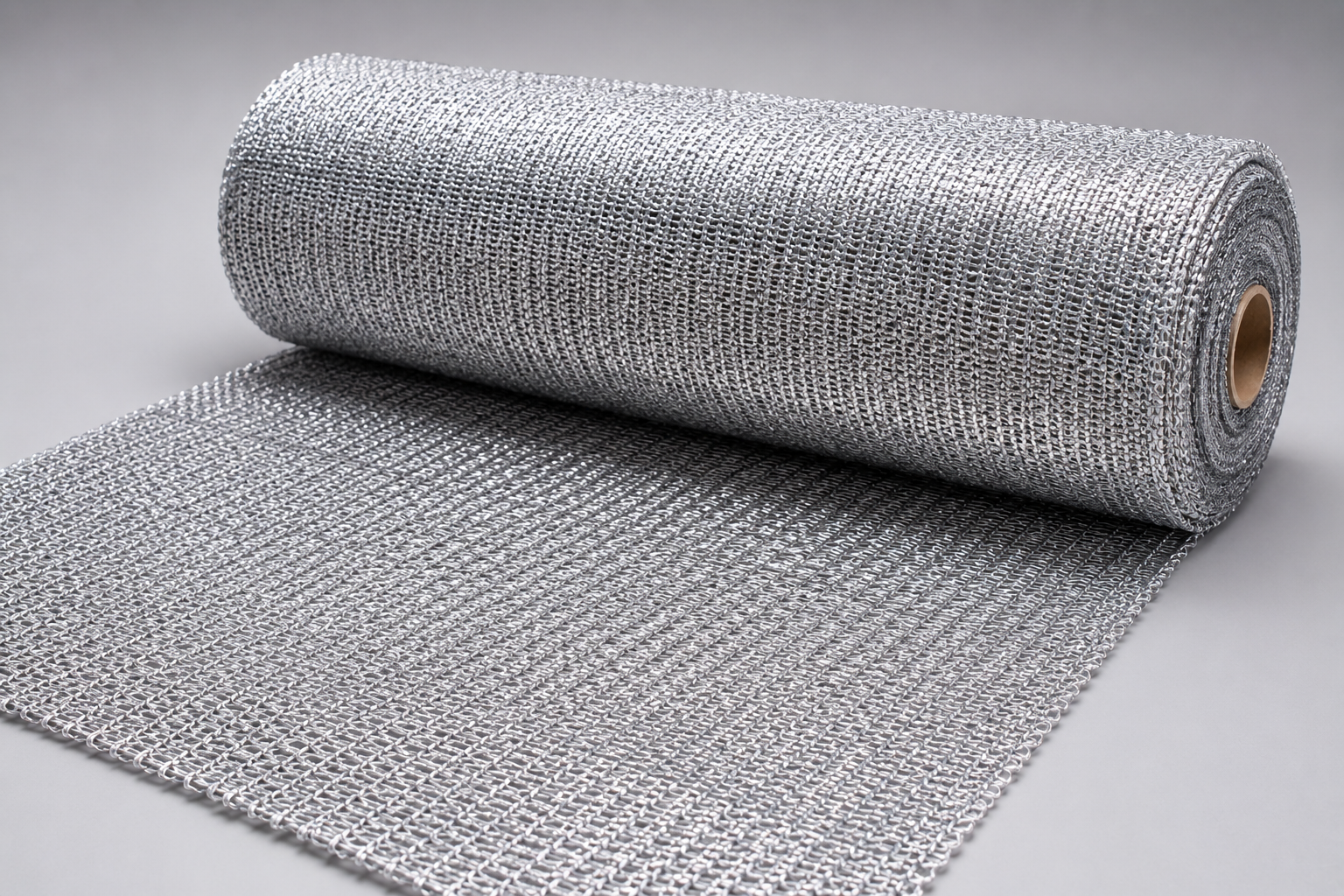 35% Gray Reflective Aluminized Shade Cloth Roll — 13 ft x 328 ft